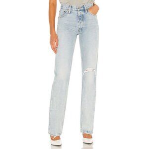 Re/Done 90s High Rise Loose Jeans in Light Worn 7